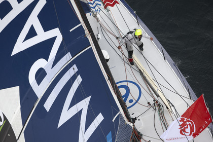 MIRABAUD  Monohull IMOCA 60, skipper Dominique Wavre (SUi)