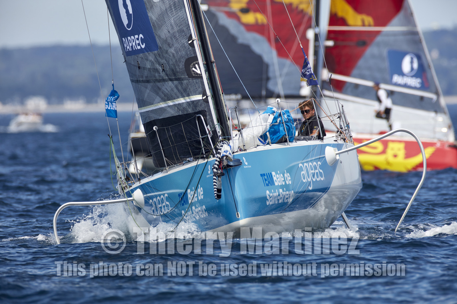 22_33129   © Thierry Martinez.PORT LA FORET, FRANCE. 28 Aout  2022.53éme édition de la Solitaire du Figaro.Départ de la 2éme étape , Port La Forêt   Royan (635NM).