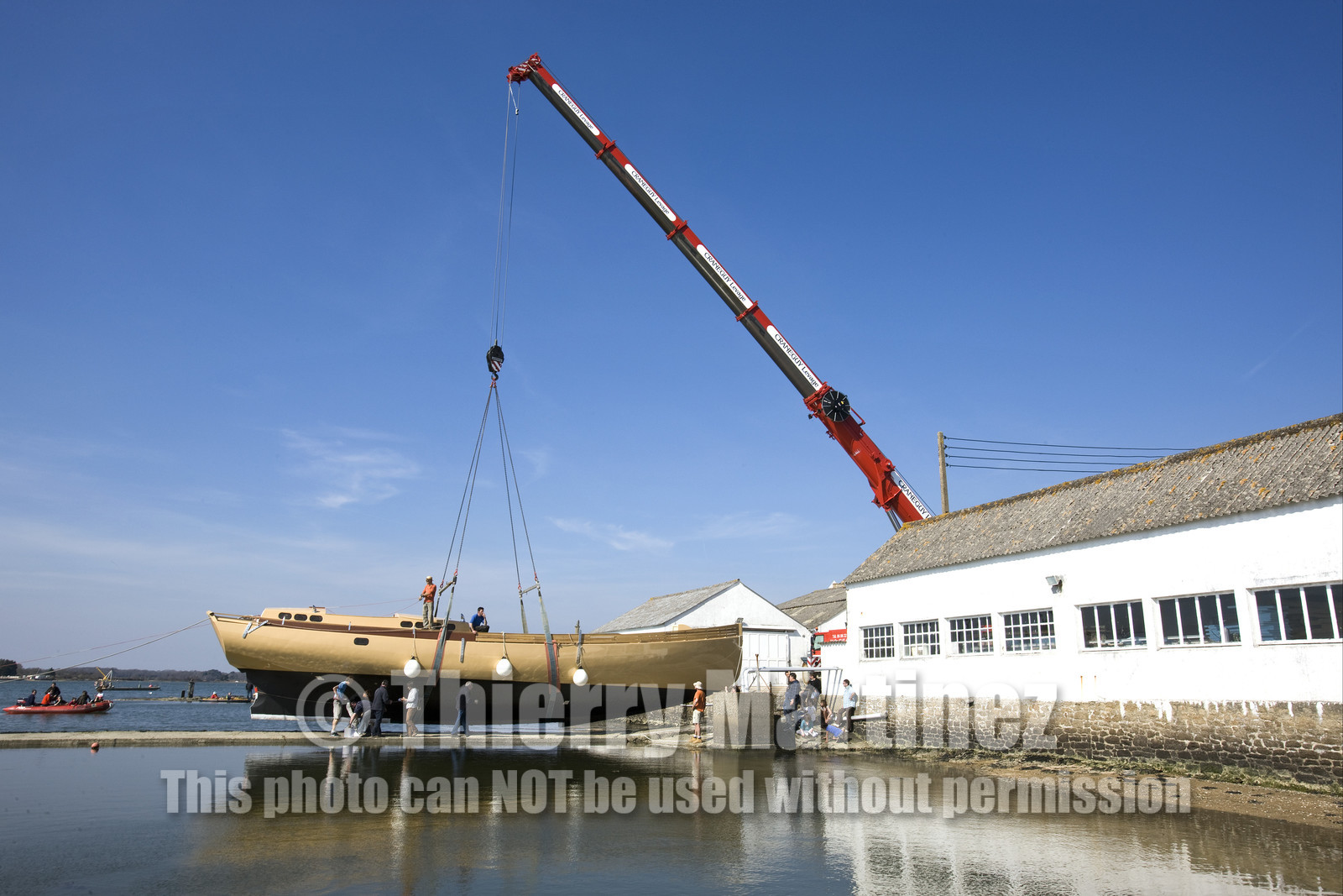 Launch of Thierry Dubois (FRA) new schooner LA LOUISE