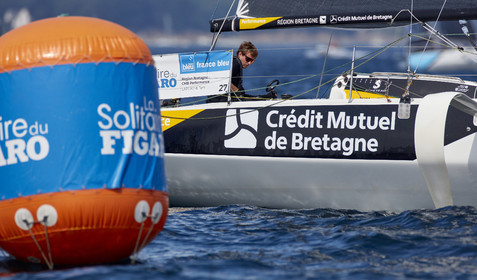 22_33140   © Thierry Martinez.PORT LA FORET, FRANCE. 28 Aout  2022.53éme édition de la Solitaire du Figaro.Départ de la 2éme étape , Port La Forêt   Royan (635NM).