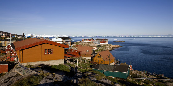 Schooner LA LOUISE sailing on west coast of Greenland.