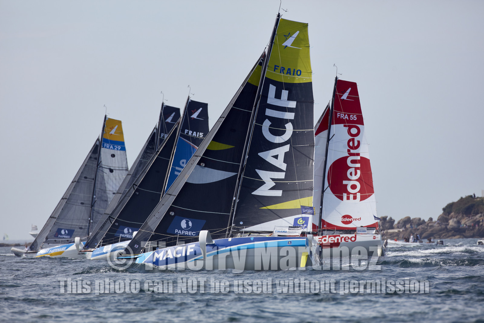 22_33001   © Thierry Martinez.PORT LA FORET, FRANCE. 28 Aout  2022.53éme édition de la Solitaire du Figaro.Départ de la 2éme étape , Port La Forêt   Royan (635NM).