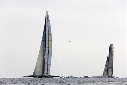 33rd  AMERICA'S CUP Valencia Spain, February 2010 - Defender:  ALINGHI (ALINGHI 5) vs Challenger : BMW Oracle Racing (USA 17)