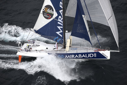 MIRABAUD  Monohull IMOCA 60, skipper Dominique Wavre (SUi)