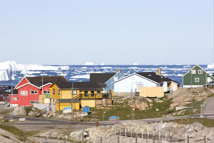 Schooner LA LOUISE sailing on west coast of Greenland.