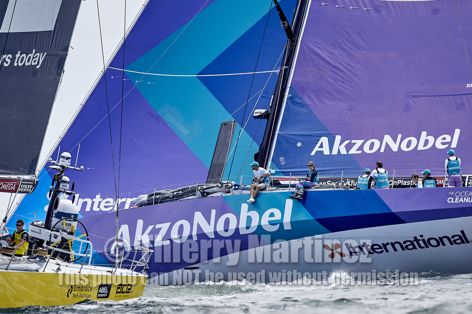 team AkzoNobel  in Volvo Ocean Race 2017-18.